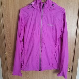 Columbia Purple Rainjacket/Windbreaker (Size L)